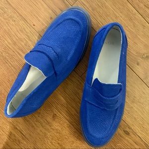 New RONE Men’s blue suede shoes